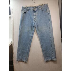 light blue men's straight leg jeans, Size 40/30, brand unknown